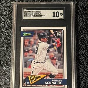 2018 Ronald Acuna Jr. Rookie Card SP #/199